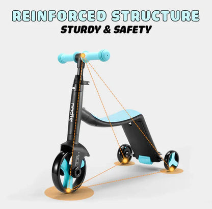 3-in-1 Kids Convertible Scoote